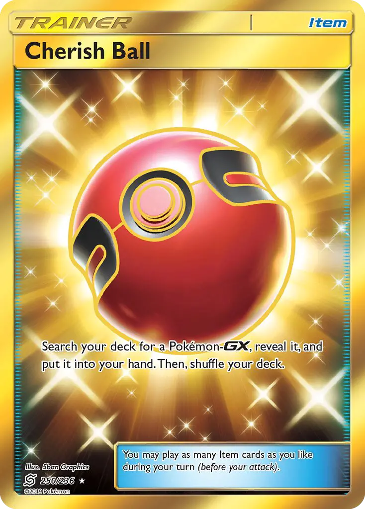 Cherish Ball Secret Rare Pokemon card #250 from Unified Minds