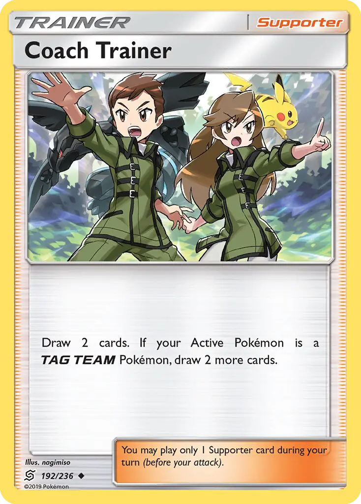 Coach Trainer Uncommon Pokemon card #192 from Unified Minds