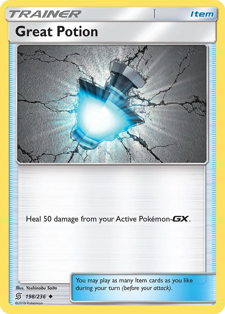 Great Potion Uncommon Pokemon card #198 from Unified Minds