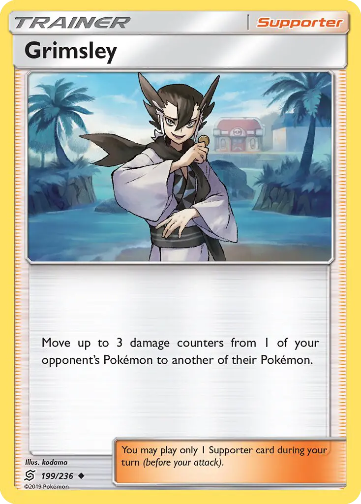 Grimsley Uncommon Pokemon card #199 from Unified Minds