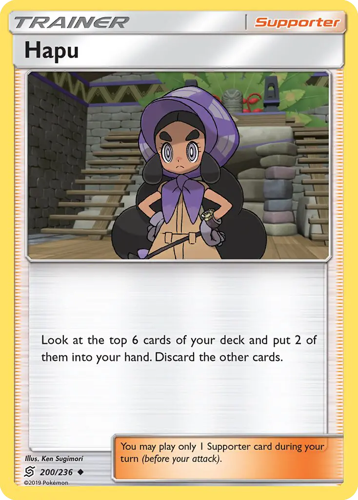Hapu Uncommon Pokemon card #200 from Unified Minds