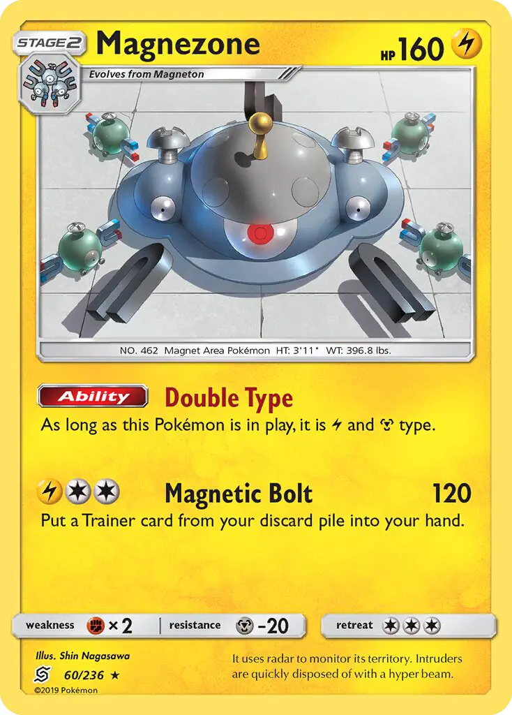 Magnezone Rare Pokemon card #60 from Unified Minds