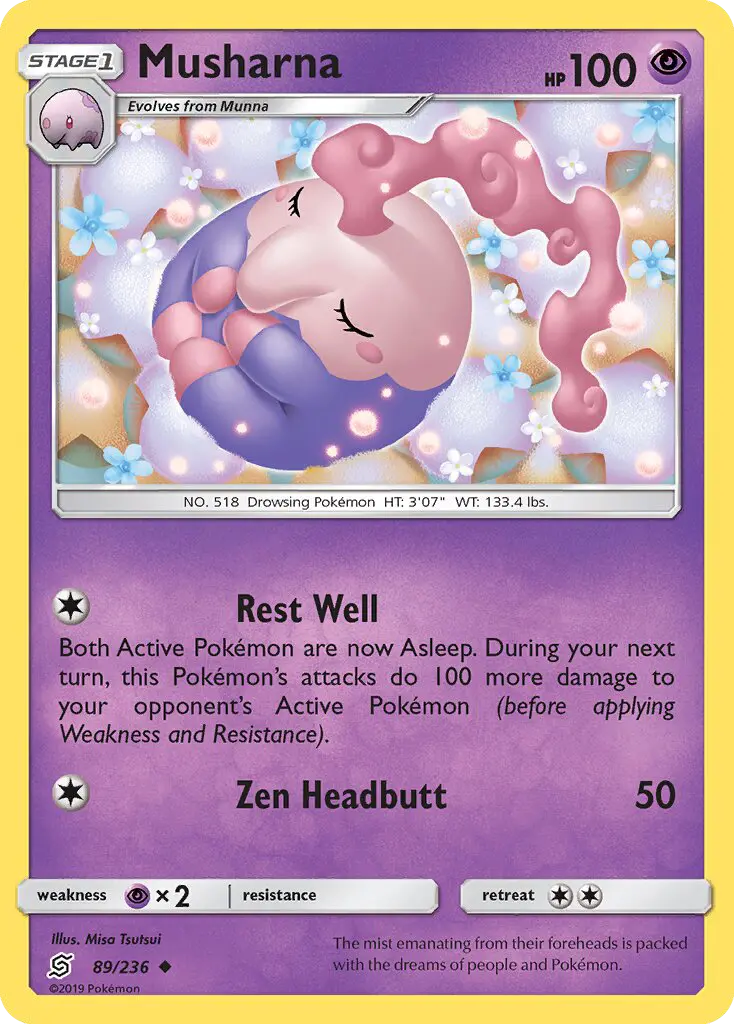 Musharna Uncommon Pokemon card #89 from Unified Minds