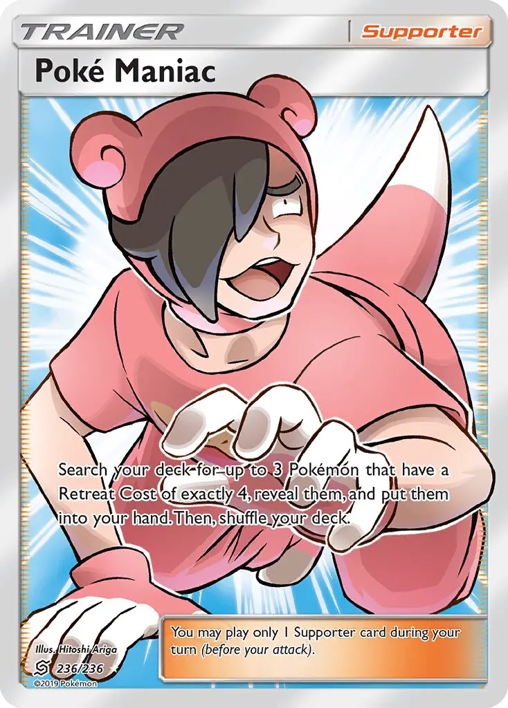 Poké Maniac Ultra Rare Pokemon card #236 from Unified Minds