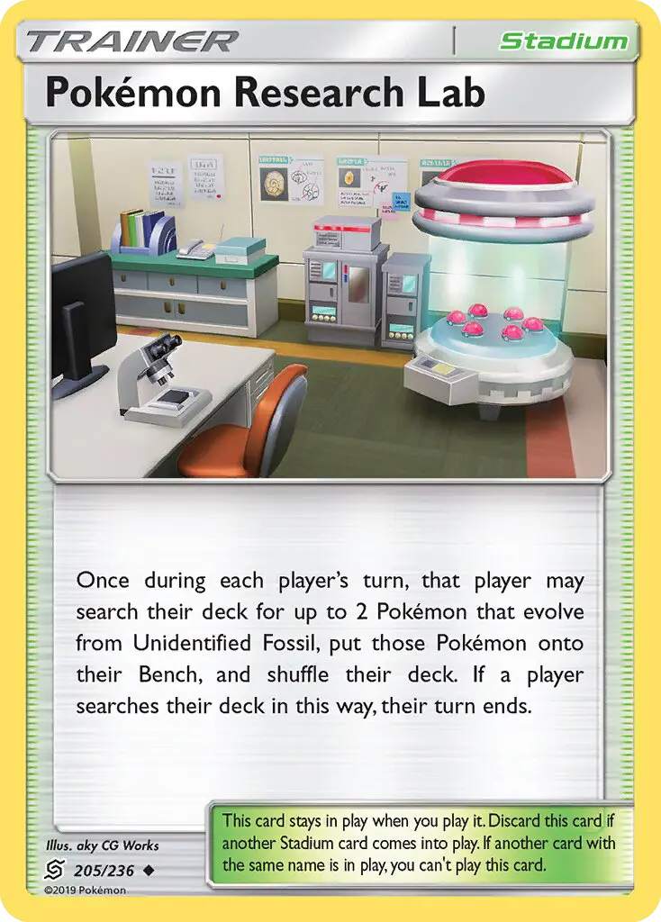 Pokémon Research Lab Uncommon Pokemon card #205 from Unified Minds