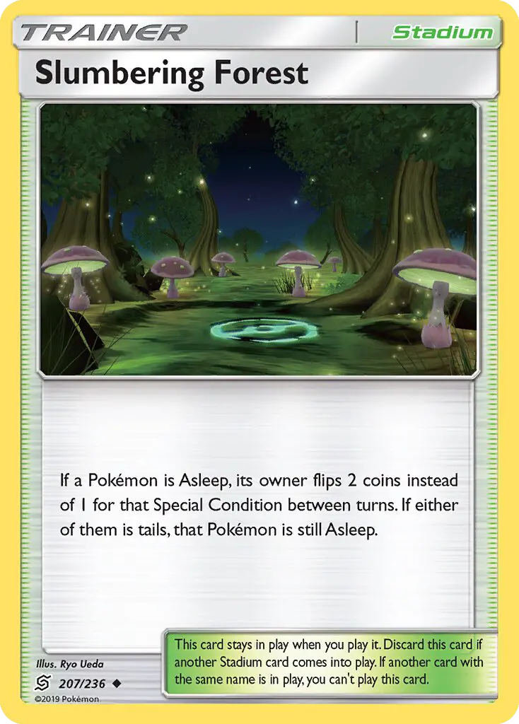 Slumbering Forest Uncommon Pokemon card #207 from Unified Minds