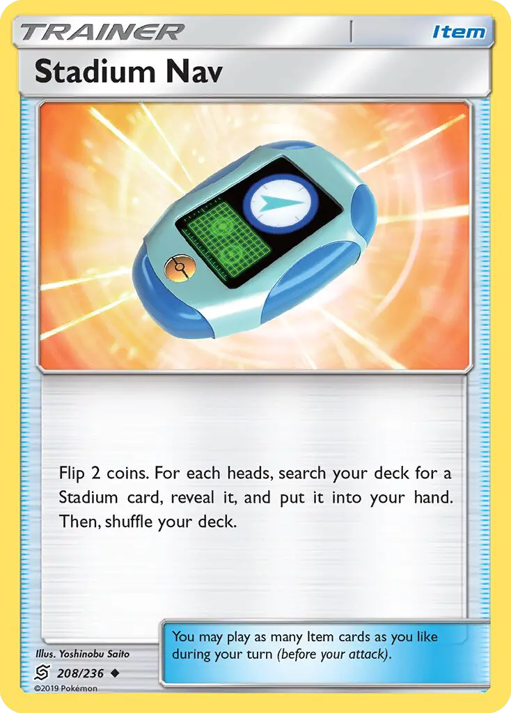 Stadium Nav Uncommon Pokemon card #208 from Unified Minds