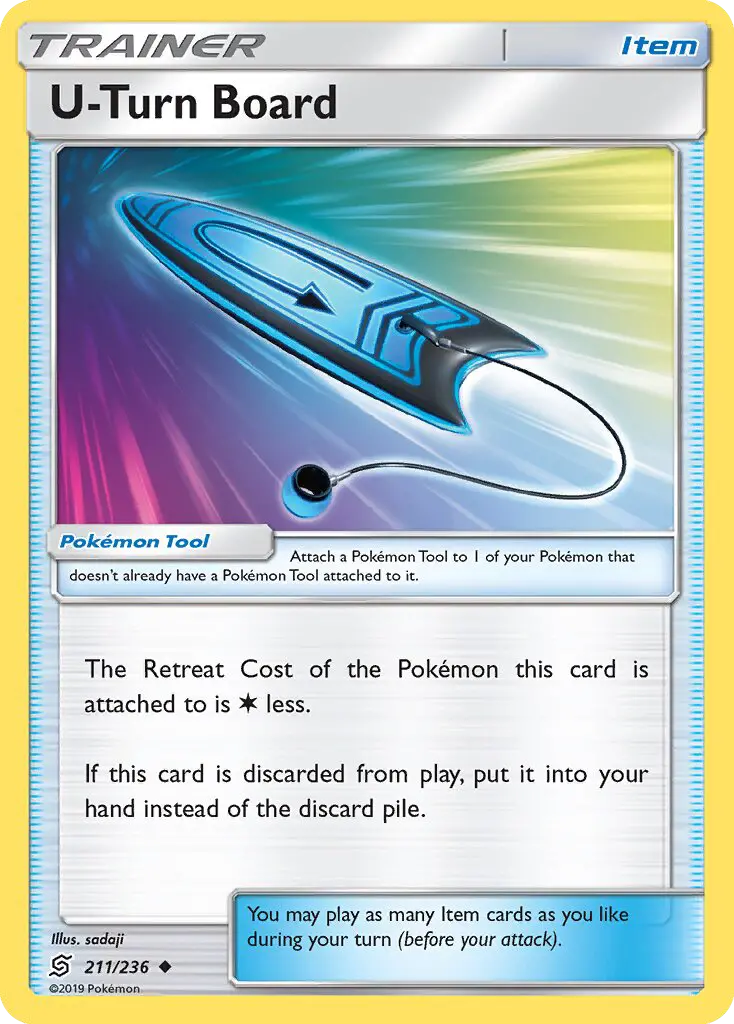 U-Turn Board Uncommon Pokemon card #211 from Unified Minds