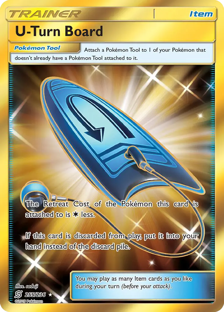 U-Turn Board Secret Rare Pokemon card #255 from Unified Minds