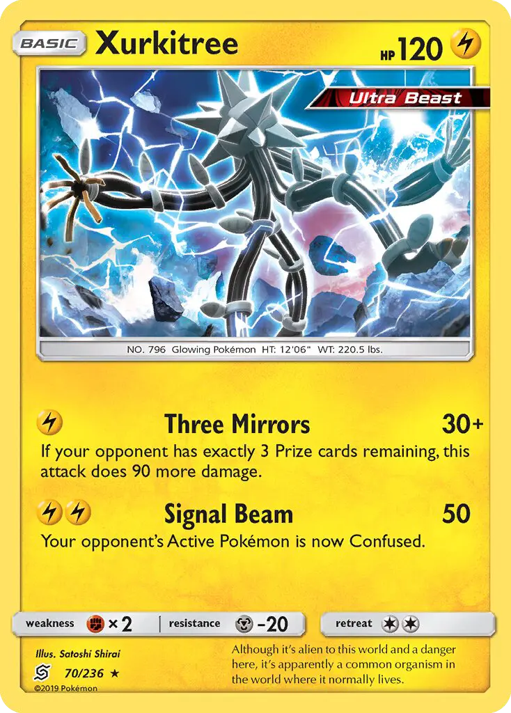Xurkitree Rare Pokemon card #70 from Unified Minds