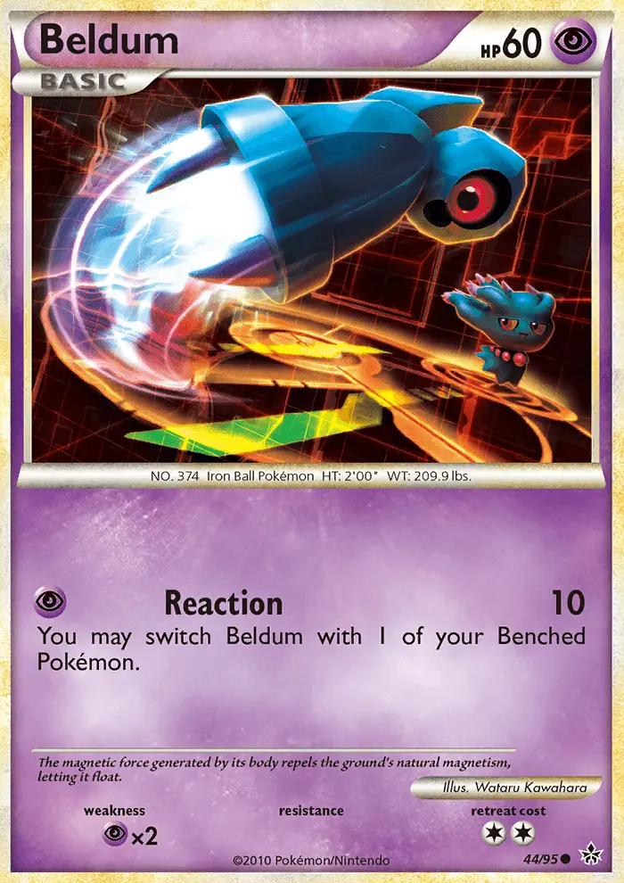 Beldum Common Pokemon card #44 from Unleashed