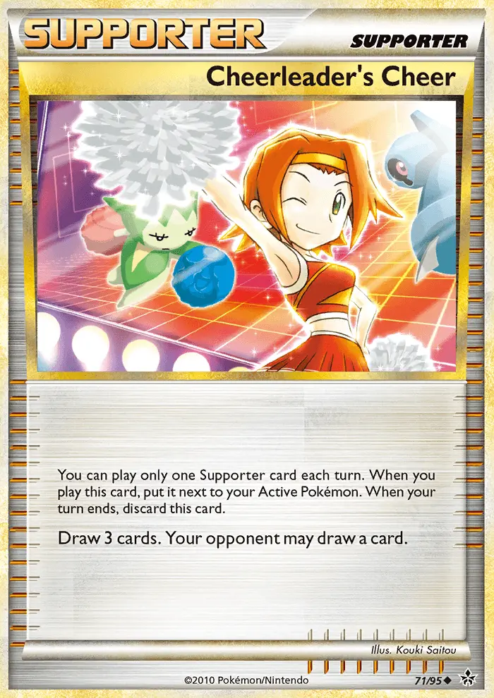 Cheerleader’s Cheer Uncommon Pokemon card #71 from Unleashed