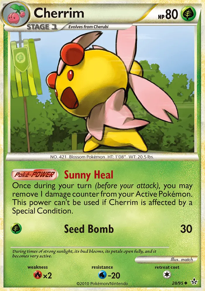 Cherrim Uncommon Pokemon card #28 from Unleashed