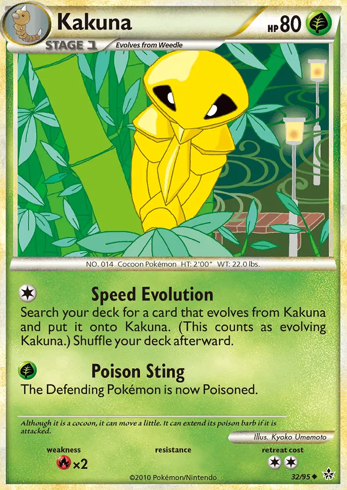 Kakuna Uncommon Pokemon card #32 from Unleashed