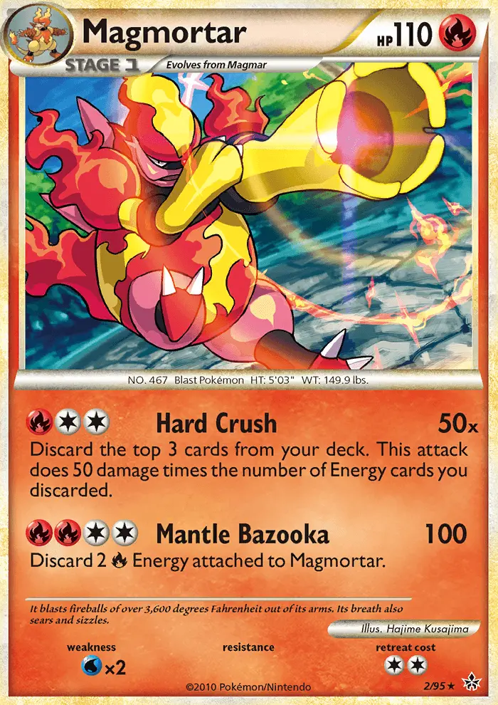 Magmortar Rare Holo Pokemon card #2 from Unleashed