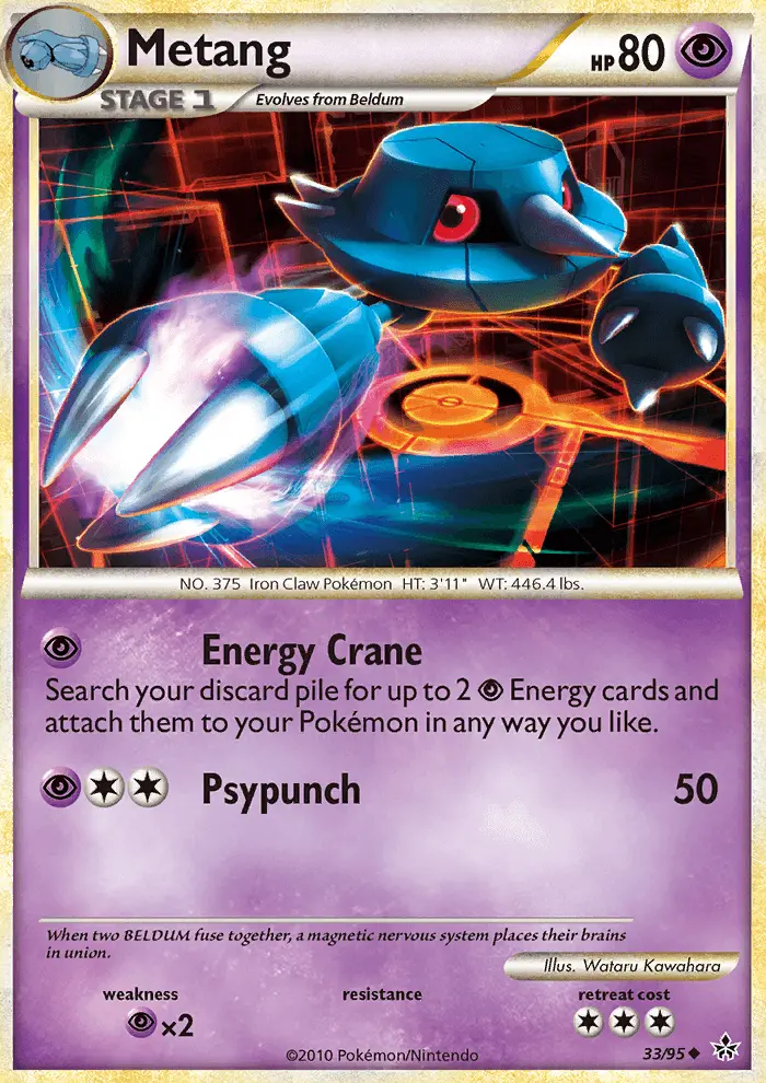 Metang Uncommon Pokemon card #33 from Unleashed