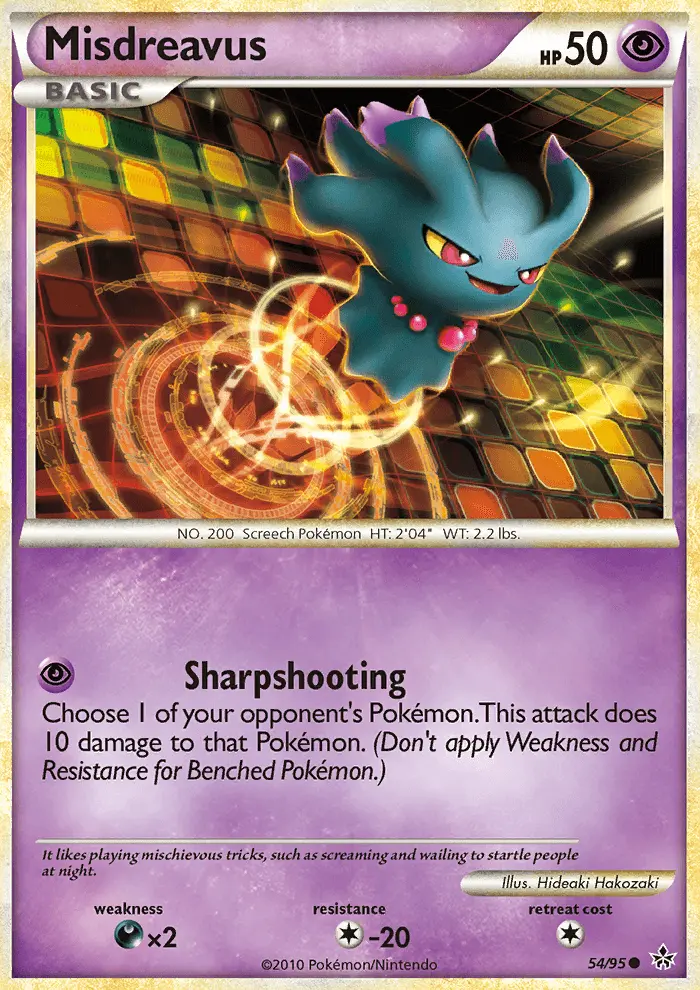 Misdreavus Common Pokemon card #54 from Unleashed