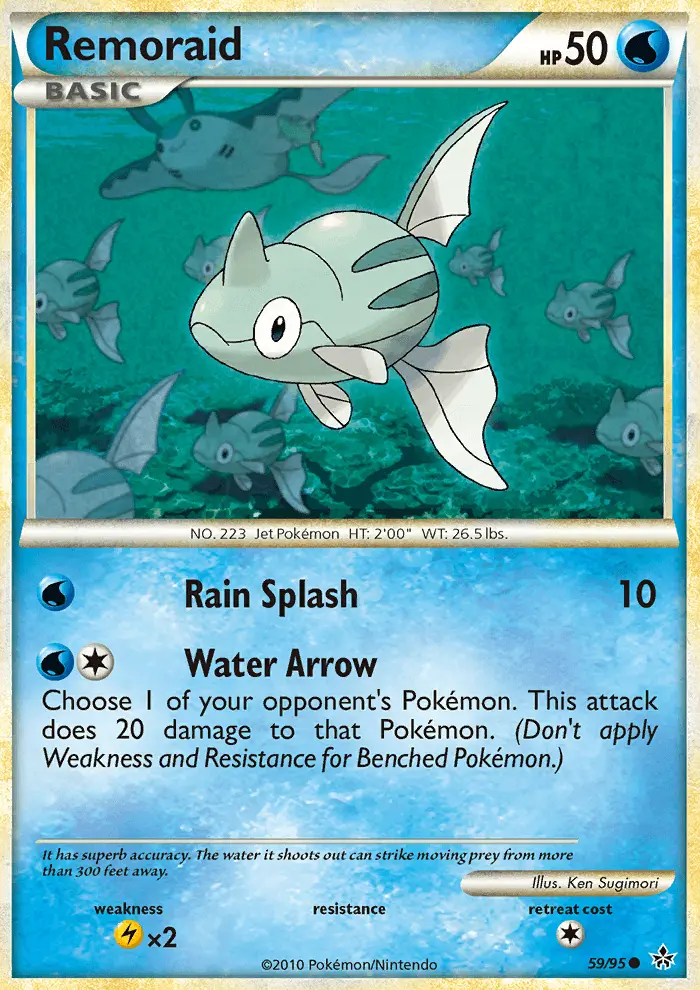 Remoraid Common Pokemon card #59 from Unleashed