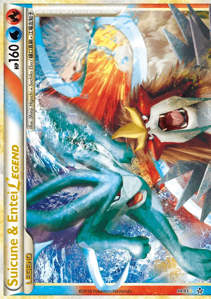 Suicune & Entei LEGEND LEGEND Pokemon card #94 from Unleashed