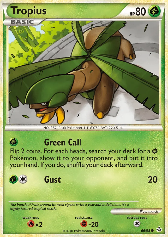Tropius Common Pokemon card #66 from Unleashed