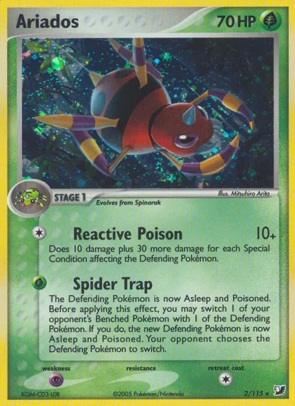 Ariados Rare Pokemon card #2 from Unseen Forces