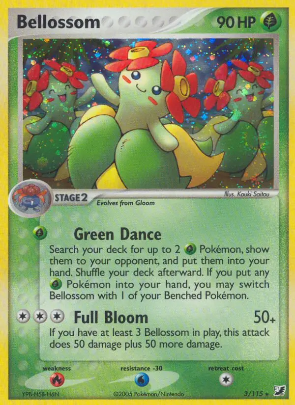 Bellossom Rare Pokemon card #3 from Unseen Forces