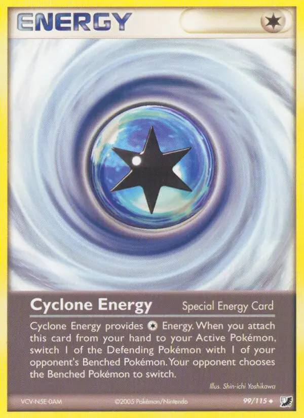 Cyclone Energy Uncommon Pokemon card #99 from Unseen Forces
