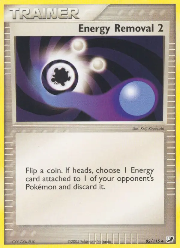 Energy Removal 2 Uncommon Pokemon card #82 from Unseen Forces