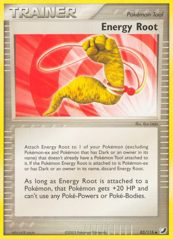 Energy Root Uncommon Pokemon card #83 from Unseen Forces