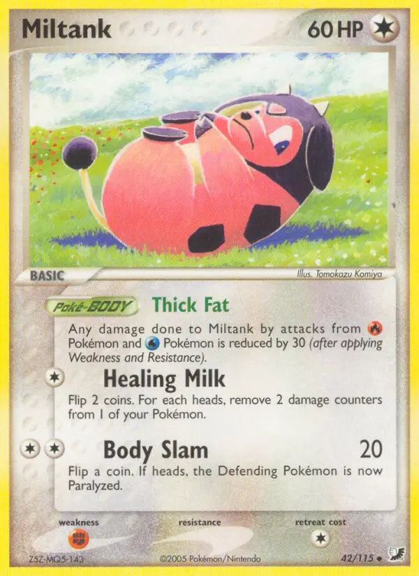 Miltank Uncommon Pokemon card #42 from Unseen Forces