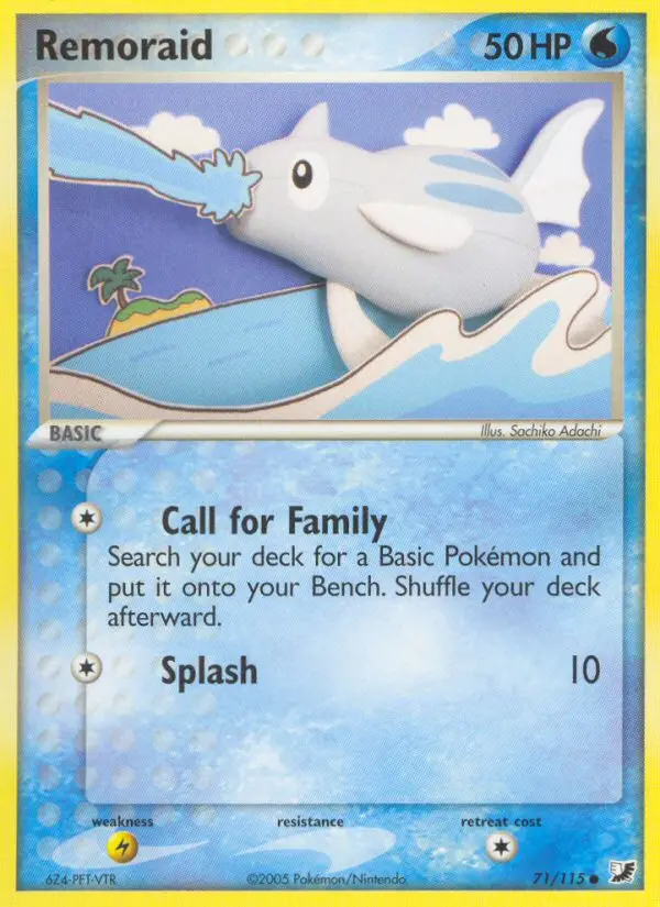 Remoraid Common Pokemon card #71 from Unseen Forces