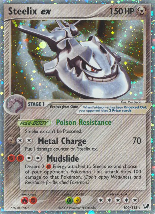 Steelix ex Rare Pokemon card #109 from Unseen Forces