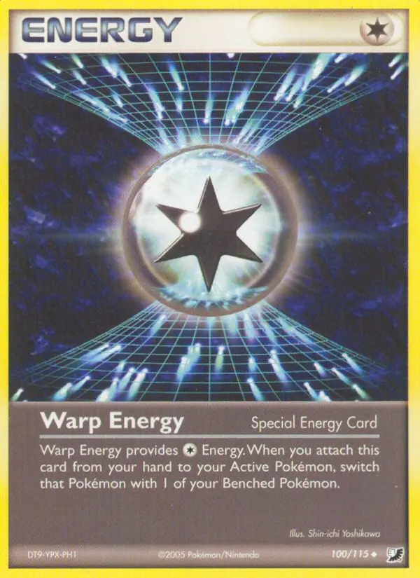 Warp Energy Uncommon Pokemon card #100 from Unseen Forces
