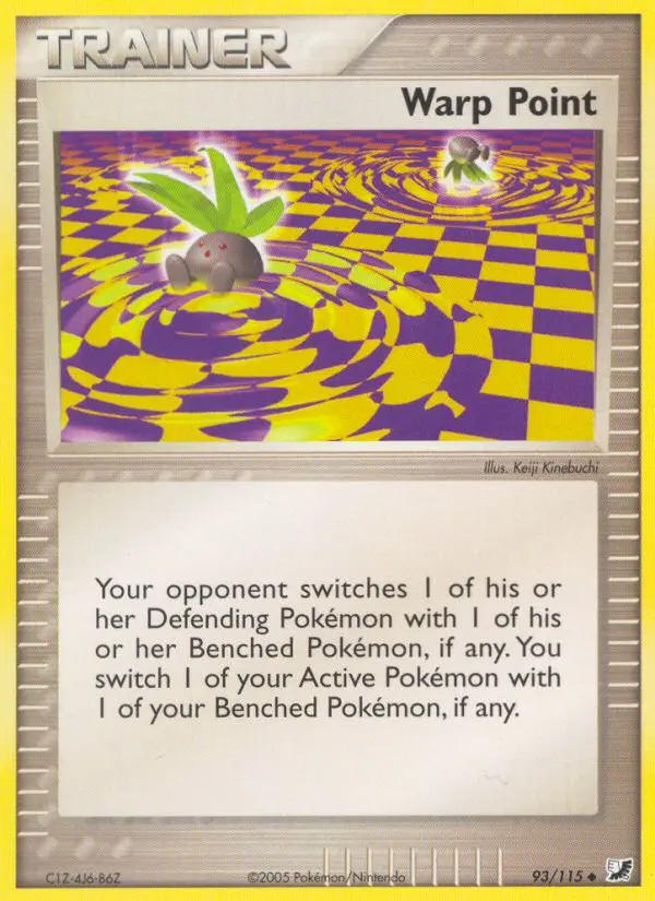 Warp Point Uncommon Pokemon card #93 from Unseen Forces