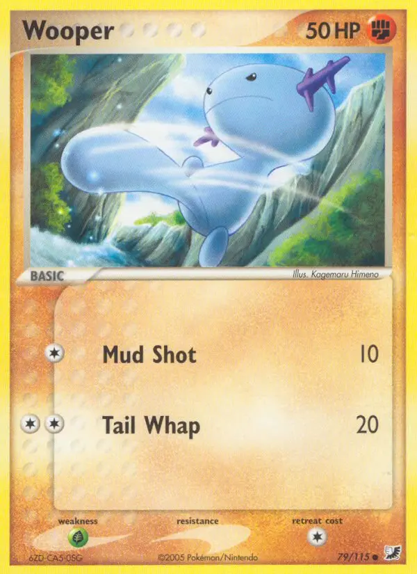 Wooper Common Pokemon card #79 from Unseen Forces