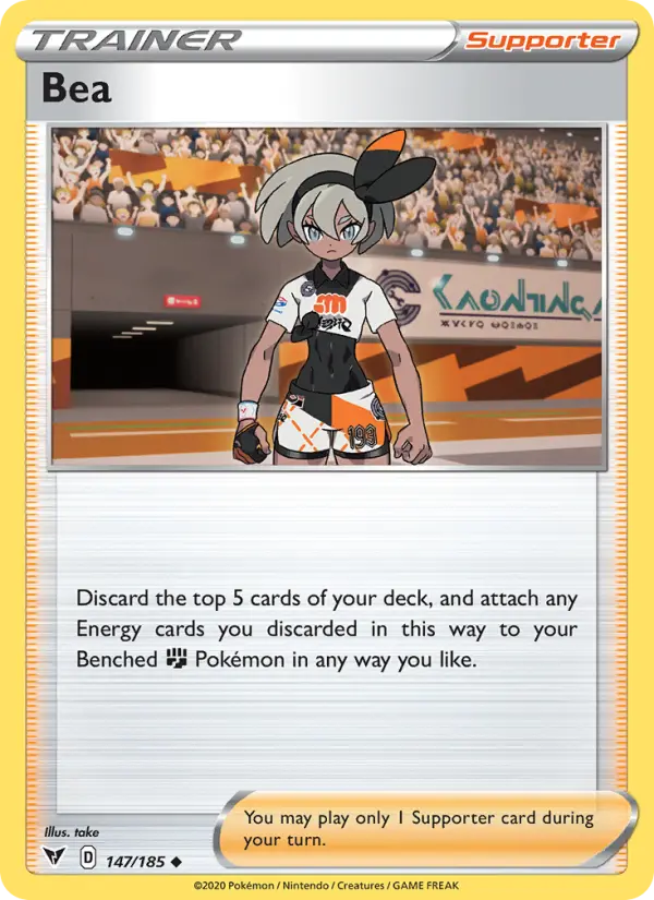 Bea Uncommon Pokemon card #147 from Vivid Voltage