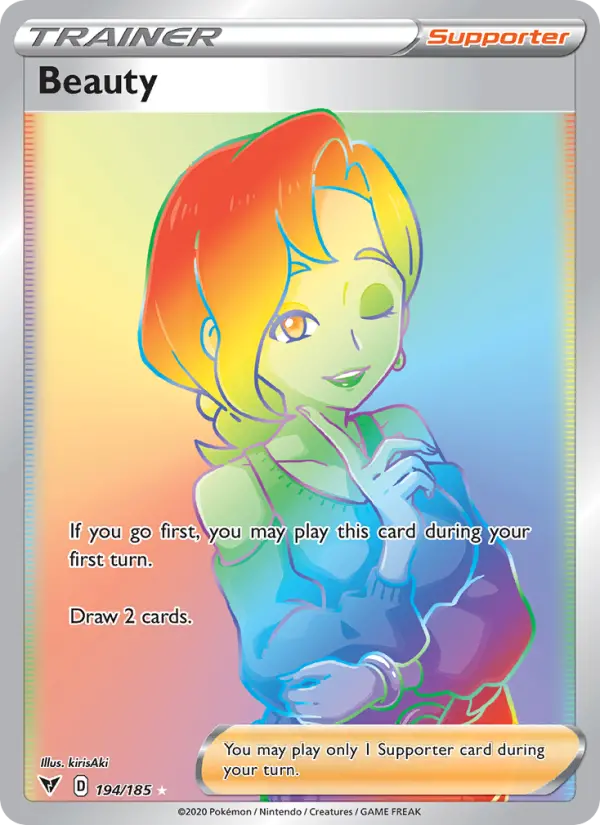Beauty Secret Rare Pokemon card #194 from Vivid Voltage