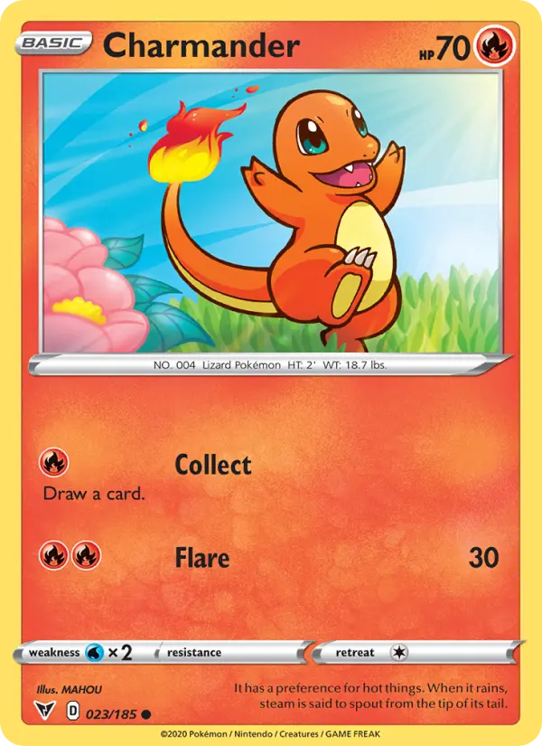 Charmander Common Pokemon card #23 from Vivid Voltage