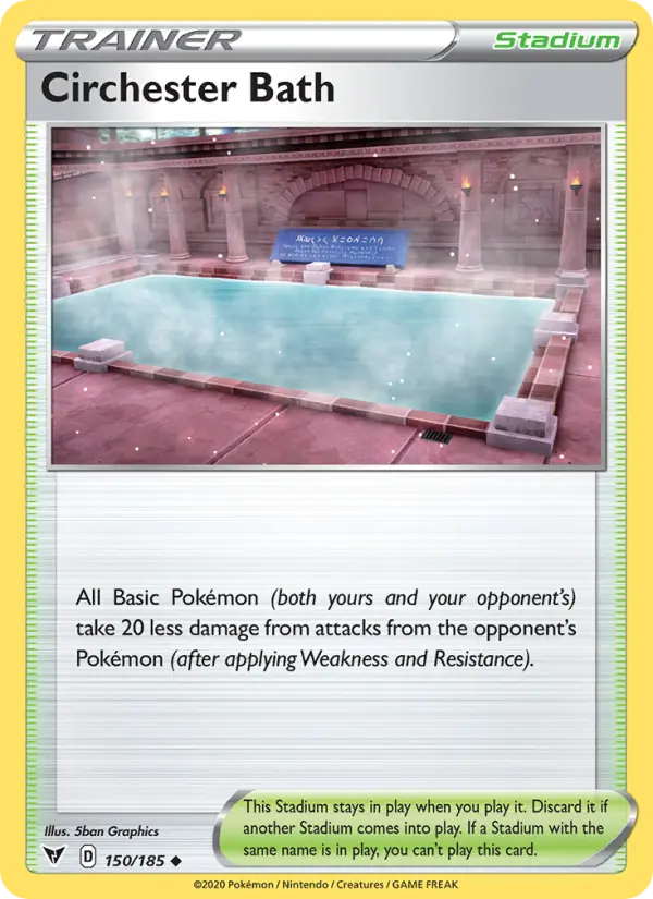 Circhester Bath Uncommon Pokemon card #150 from Vivid Voltage