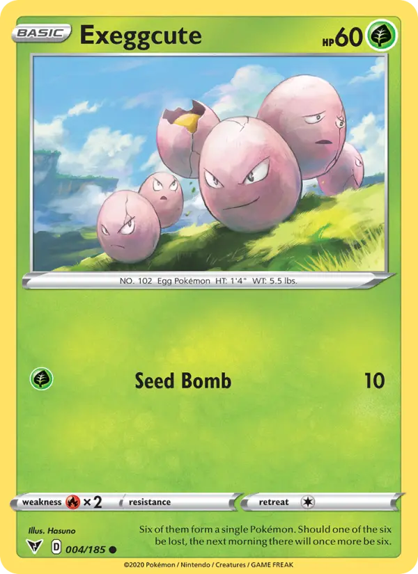 Exeggcute Common Pokemon card #4 from Vivid Voltage