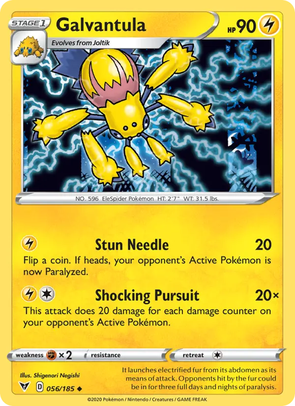 Galvantula Uncommon Pokemon card #56 from Vivid Voltage