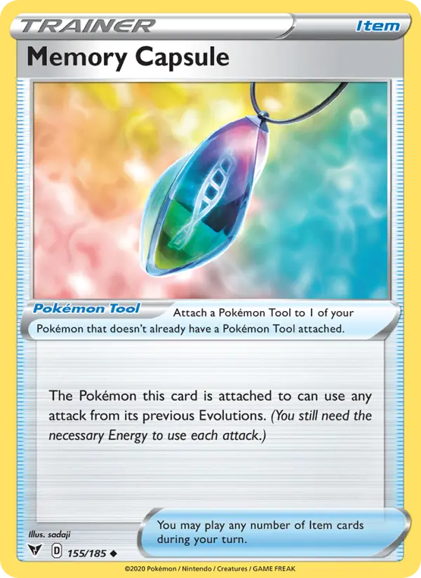 Memory Capsule Uncommon Pokemon card #155 from Vivid Voltage