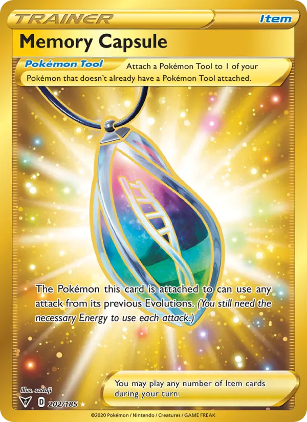 Memory Capsule Secret Rare Pokemon card #202 from Vivid Voltage