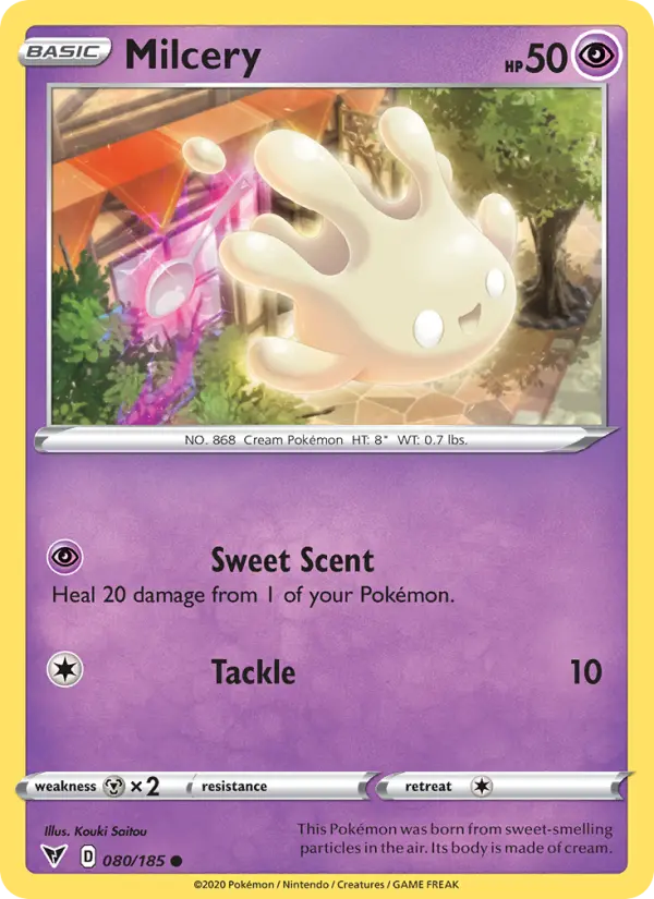 Milcery Common Pokemon card #80 from Vivid Voltage