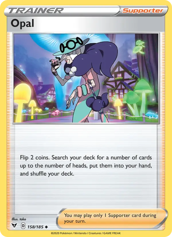 Opal Uncommon Pokemon card #158 from Vivid Voltage