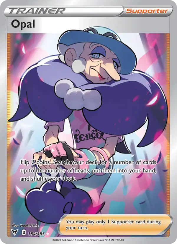 Opal Ultra Rare Pokemon card #184 from Vivid Voltage