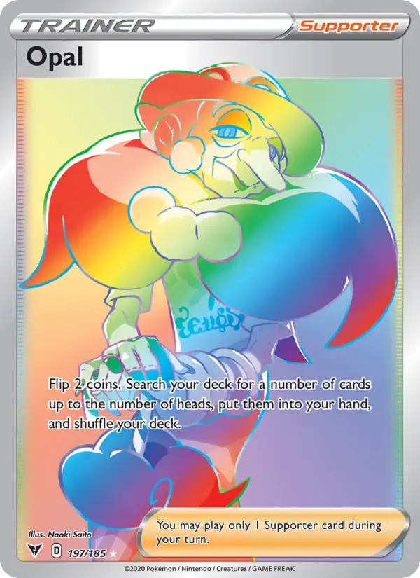 Opal Secret Rare Pokemon card #197 from Vivid Voltage