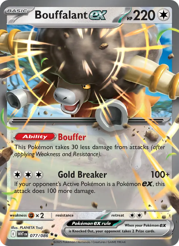 Bouffalant Pokemon card artwork