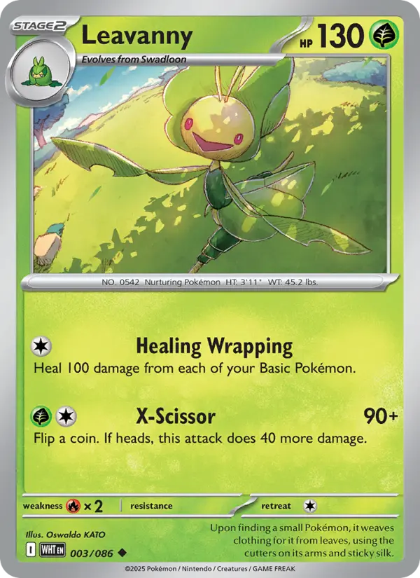 Leavanny Uncommon Pokemon card #003 from White Flare
