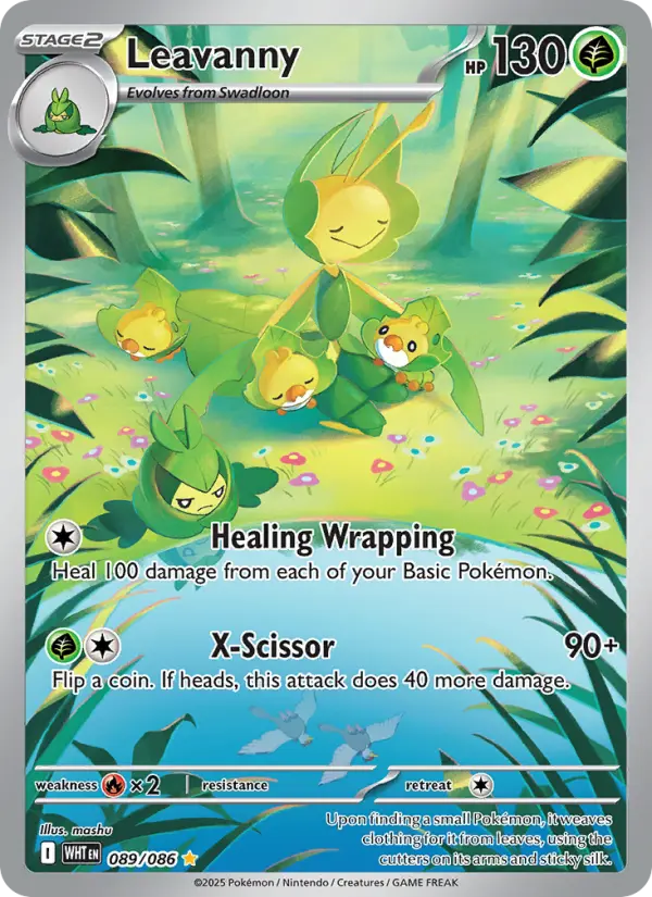 Leavanny Illustration rare Pokemon card #089 from White Flare